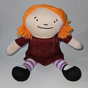 Usborne Books Cordelia Plush Doll 12" Toy Character Kane Miller Orange Hair Girl